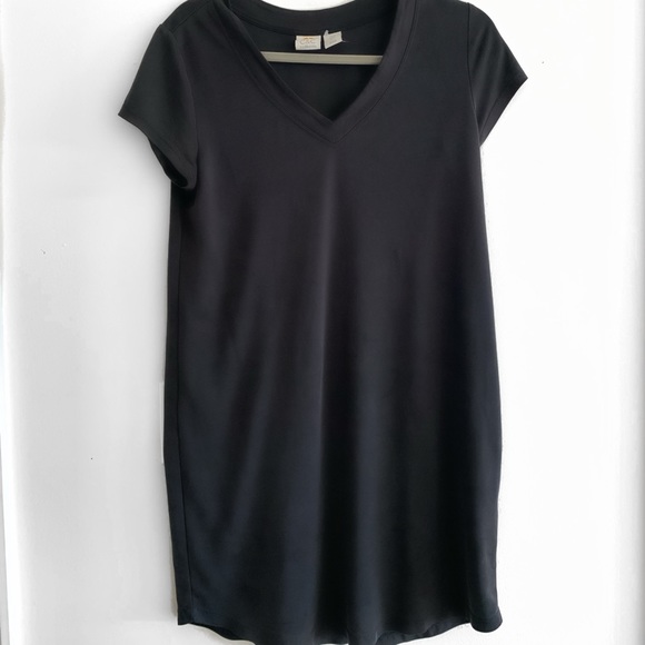 black distressed dress